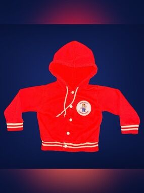 Vintage 1970s/1980s Nebraska Cornhuskers Infant 18M-2T Hooded Varsity Sweatshirt